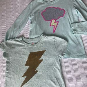 Crewcuts sequin flip t-shirts size 6-7